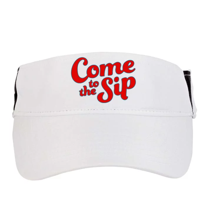 Come To The Sip Red Adult Drive Performance Visor