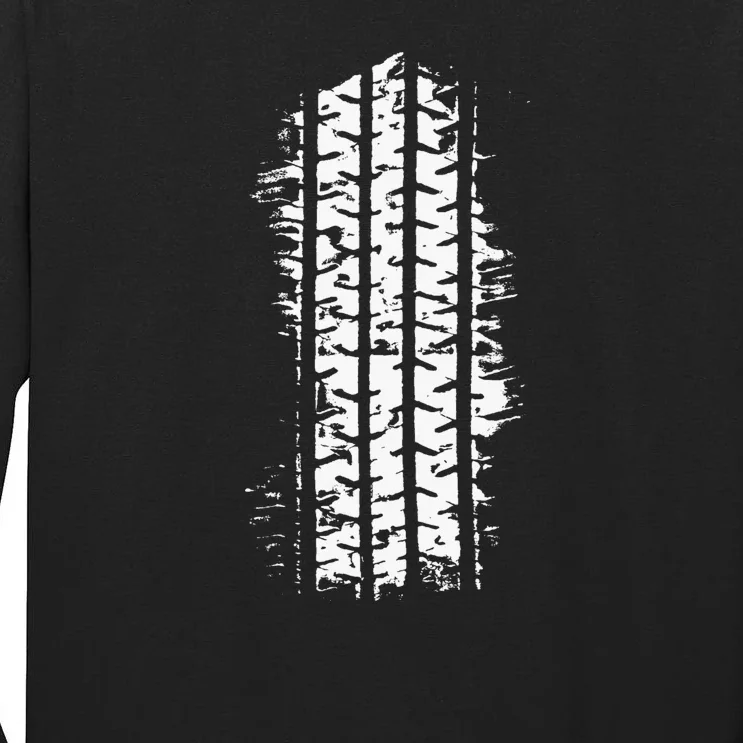 Car Tire Tracks Tall Long Sleeve T-Shirt