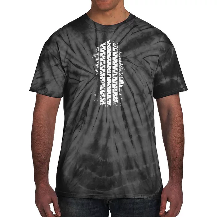 Car Tire Tracks Tie-Dye T-Shirt