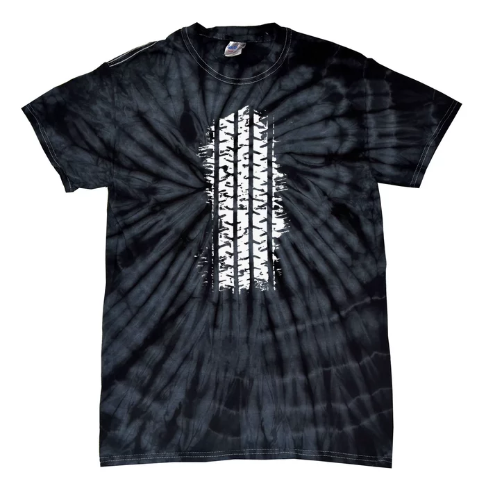 Car Tire Tracks Tie-Dye T-Shirt