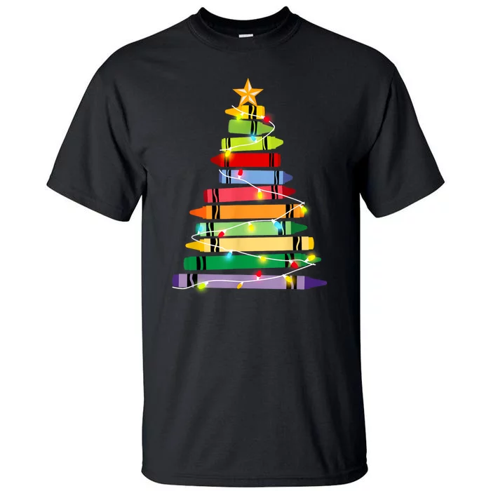 Christmas Tree Teacher Student Xmas Holiday Pajamas Tall T-Shirt