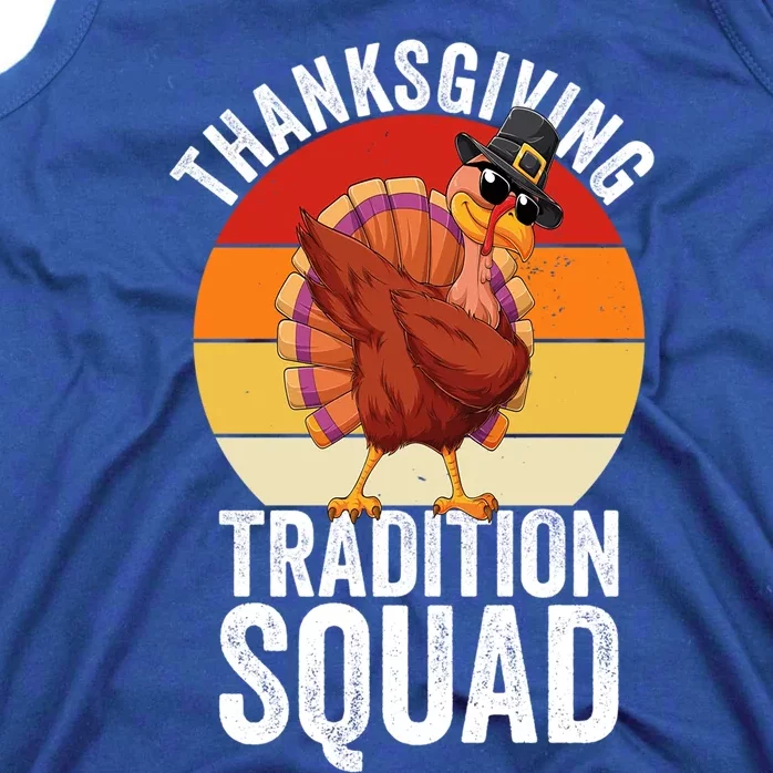 Cute Thanksgiving Tradition Squad Turkey Autumn Fall Gift Tank Top