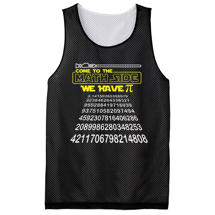 Come To The Math Side We Have Pi Math Gift Pi Day Teacher Mesh Reversible Basketball Jersey Tank