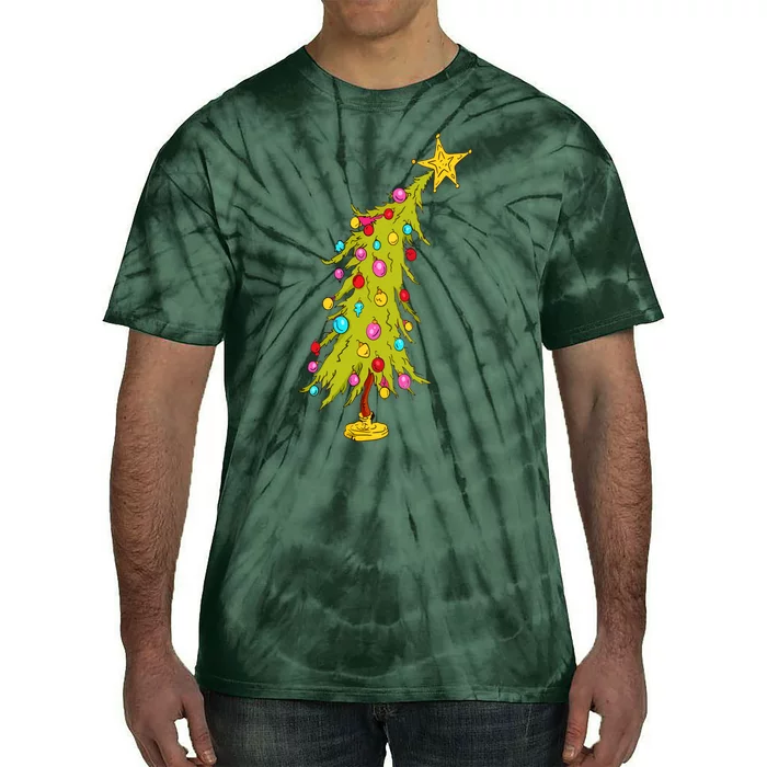 Christmas Tree Trendy Christmas Tree Tie-Dye T-Shirt