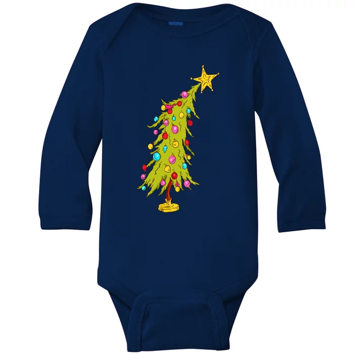 Christmas Tree Trendy Christmas Tree Baby Long Sleeve Bodysuit