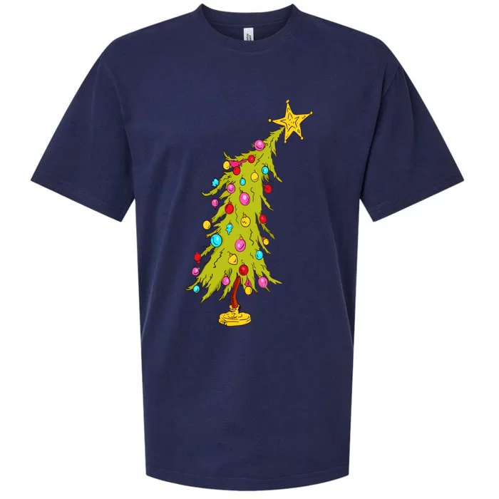 Christmas Tree Trendy Christmas Tree Sueded Cloud Jersey T-Shirt