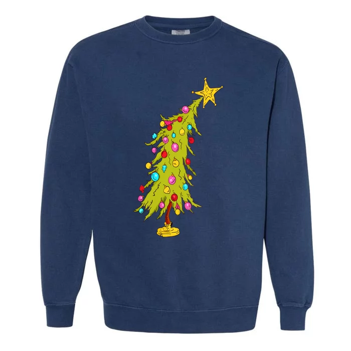 Christmas Tree Trendy Christmas Tree Garment-Dyed Sweatshirt