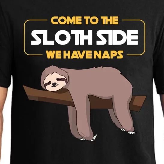 Come To The Sloth Side Funny Sloth Pun Pajama Set