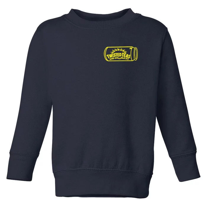 Cool Twisted Teas And Double DS Front And Back Front & Back Toddler Sweatshirt