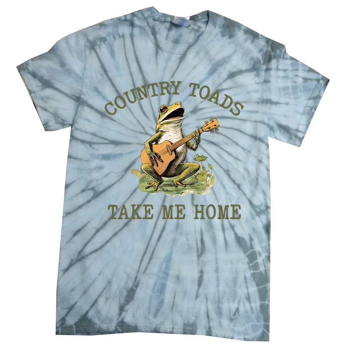 Country Toads Take Me Home Vintage Graphic Tie-Dye T-Shirt