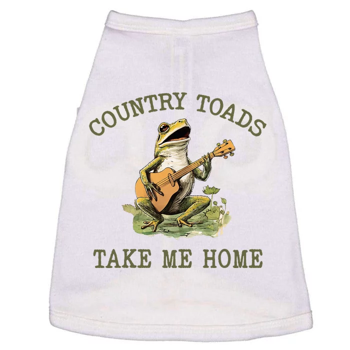 Country Toads Take Me Home Vintage Graphic Doggie Tank