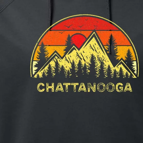 Chattanooga Tennessee Tn Hiking Mountains Souvenirs Performance Fleece Hoodie