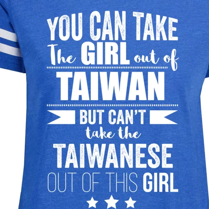 Can Take The Out Of Taiwan Pride Taiwanese Proud Funny Gift Enza Ladies Jersey Football T-Shirt