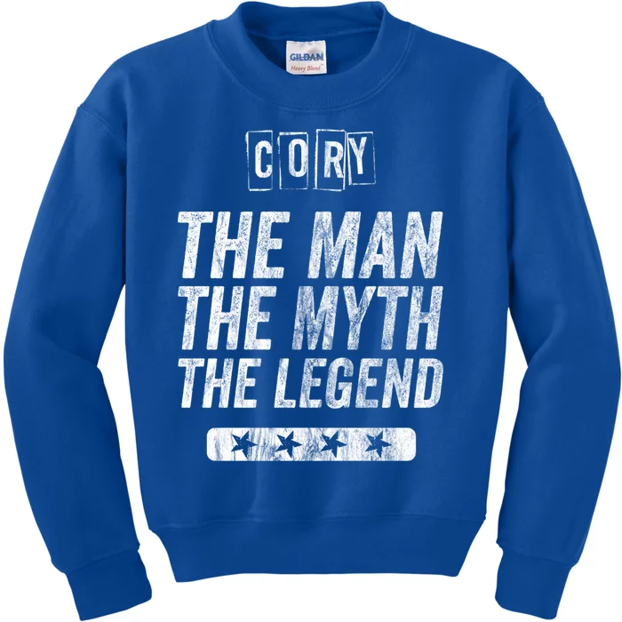 Cory The The Myth The Legend First Name Cory Cute Gift Kids Sweatshirt