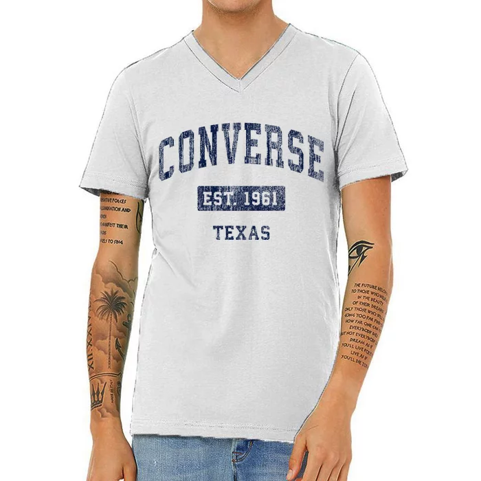 C.O.N.V.E.R.S.E Texas Tx Vintage V-Neck T-Shirt