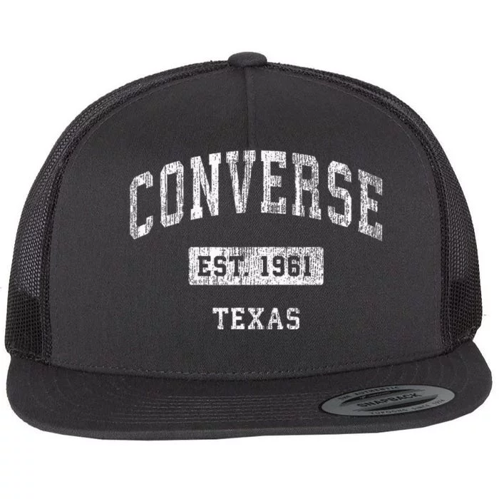 C.O.N.V.E.R.S.E Texas Tx Vintage Flat Bill Trucker Hat