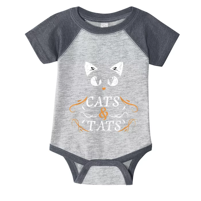 Cats & Tats Tattoo Artist Body Art Ink Cat Mom Cat Dad Infant Baby Jersey Bodysuit