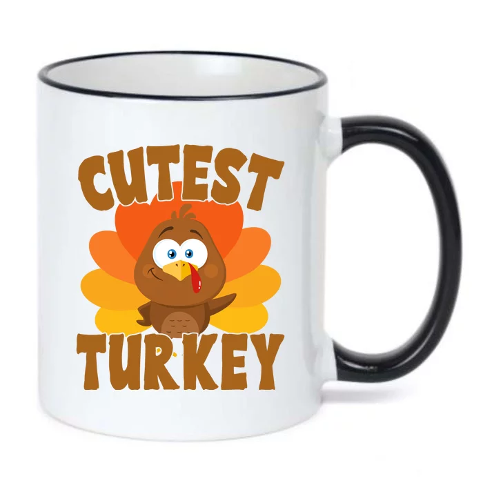 Cutest Turkey Thanksgiving Festive Black Color Changing Mug