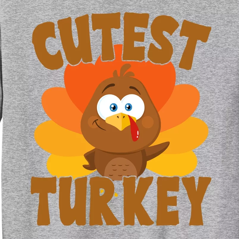 Cutest Turkey Thanksgiving Festive Tall Sweatshirt