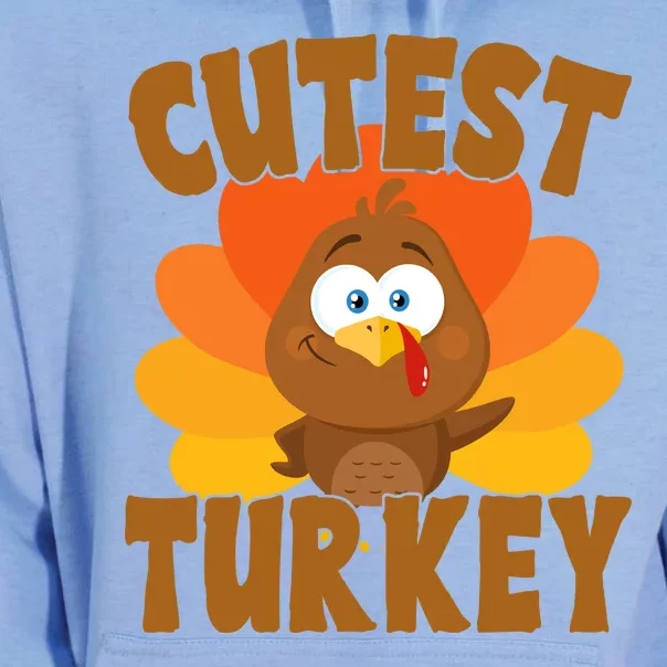 Cutest Turkey Thanksgiving Festive Unisex Surf Hoodie