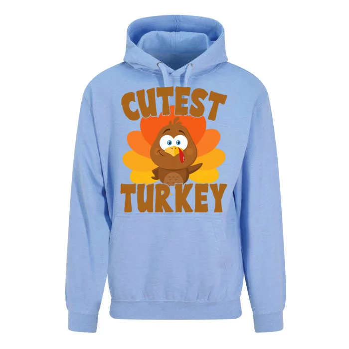 Cutest Turkey Thanksgiving Festive Unisex Surf Hoodie