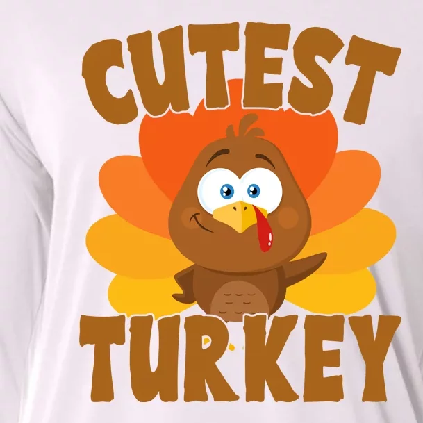 Cutest Turkey Thanksgiving Festive Cooling Performance Long Sleeve Crew