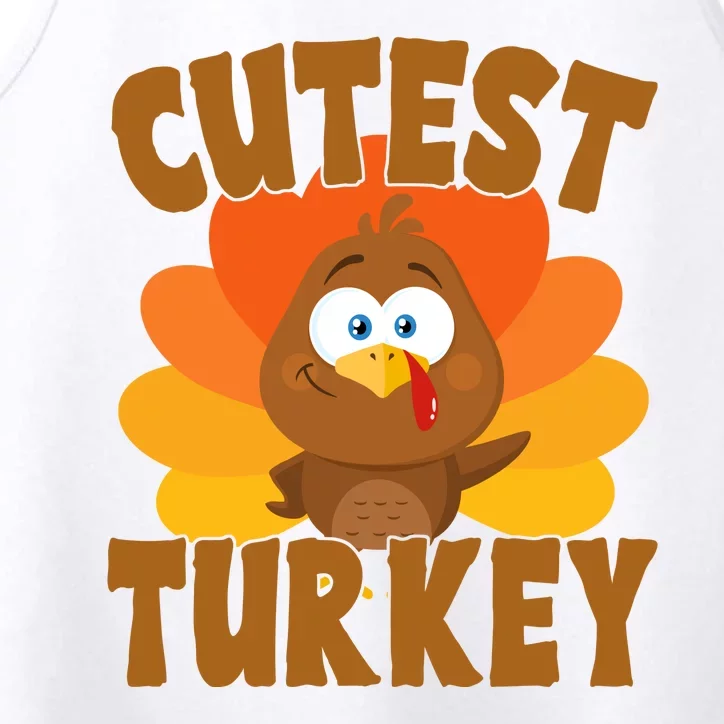 Cutest Turkey Thanksgiving Festive Performance Tank