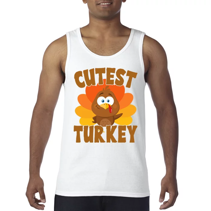 Cutest Turkey Thanksgiving Festive Tank Top