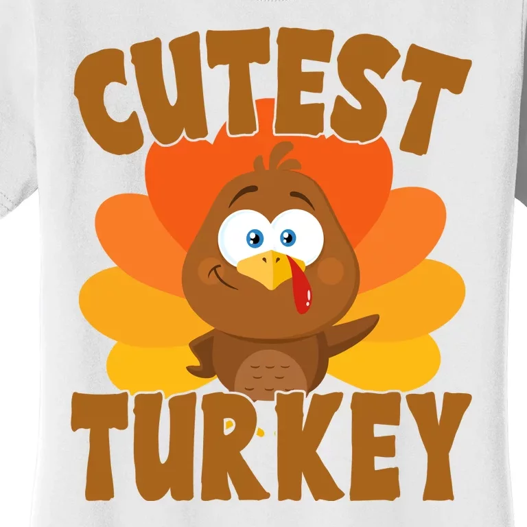 Cutest Turkey Thanksgiving Festive Women's T-Shirt