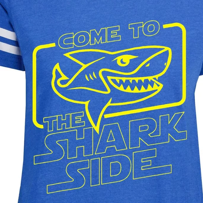 Come To The Shark Side Funny Shark Lover Ocean Wildlife Enza Ladies Jersey Football T-Shirt