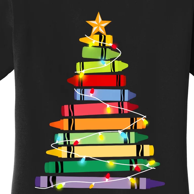 Christmas Tree Teacher Student Xmas Holiday Pajamas Women's T-Shirt