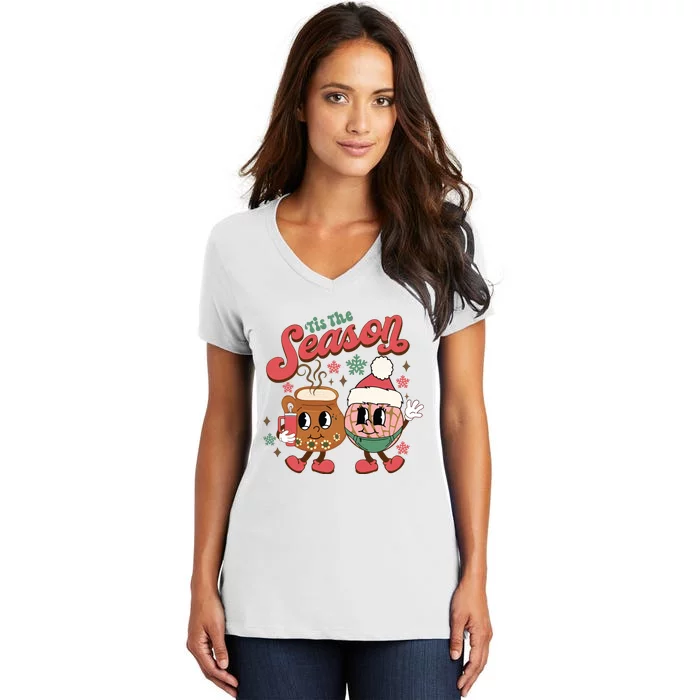 Christmas Tis The Season Mexican Christmas Spanish Women's V-Neck T-Shirt