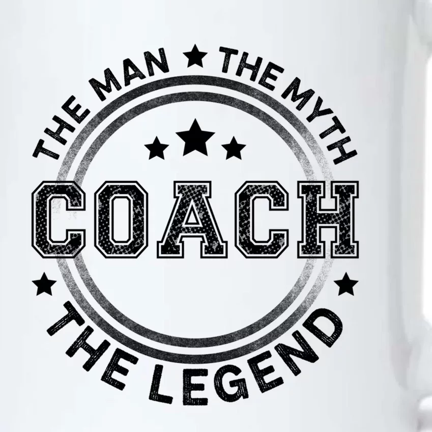 Coach The The Myth The Legend Coach Gift Black Color Changing Mug