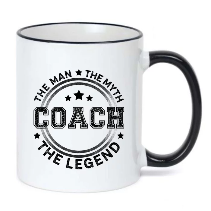 Coach The The Myth The Legend Coach Gift Black Color Changing Mug