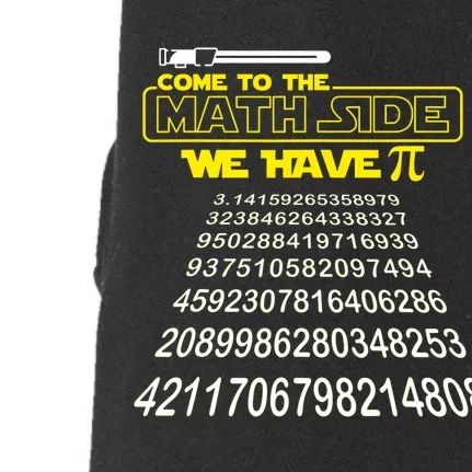 Come To The Math Side We Have Pi Math Gift Pi Day Teacher Doggie 3-End Fleece Hoodie