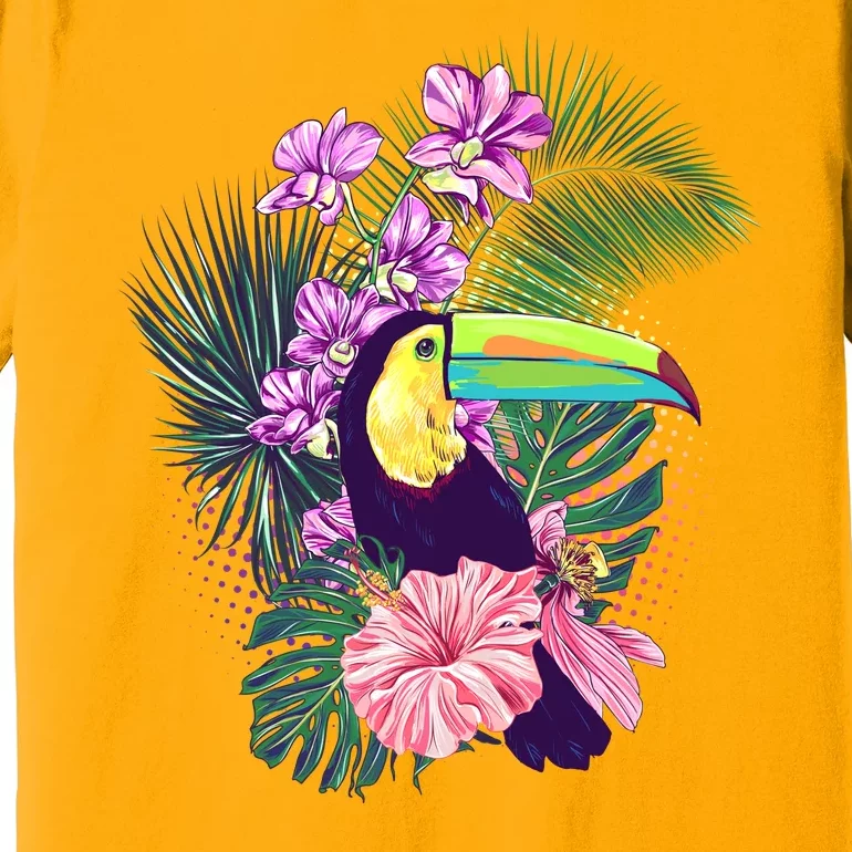 Cute Tropical Toucan Bird Premium T-Shirt