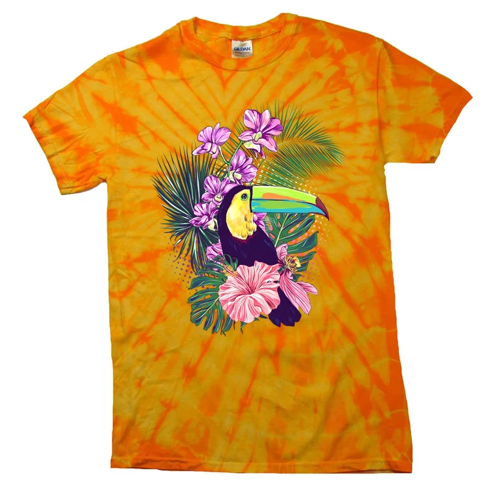 Cute Tropical Toucan Bird Tie-Dye T-Shirt