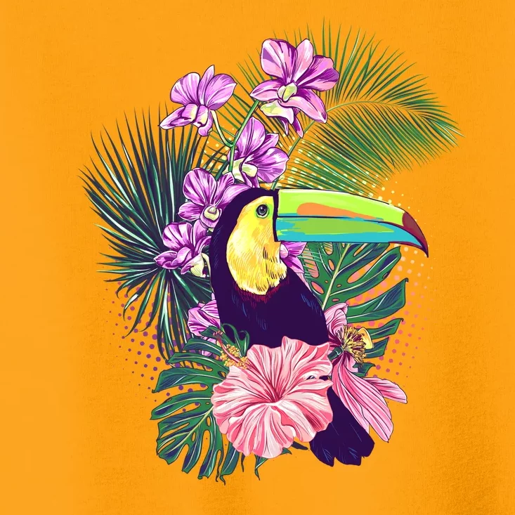 Cute Tropical Toucan Bird Toddler T-Shirt