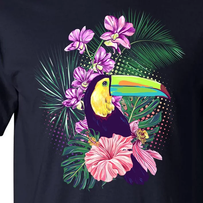 Cute Tropical Toucan Bird Tall T-Shirt