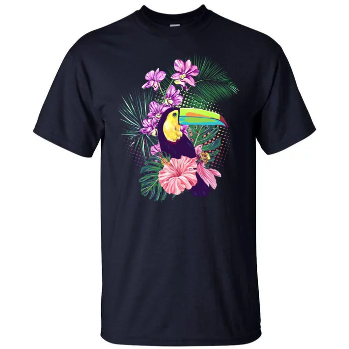 Cute Tropical Toucan Bird Tall T-Shirt