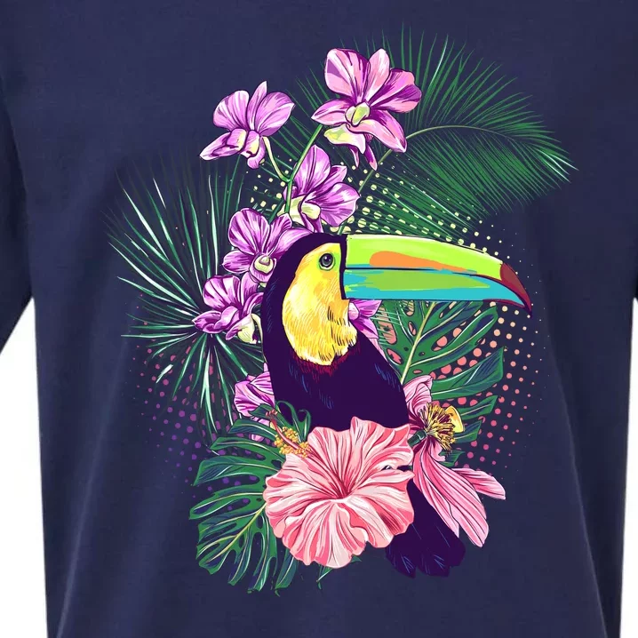 Cute Tropical Toucan Bird Sueded Cloud Jersey T-Shirt