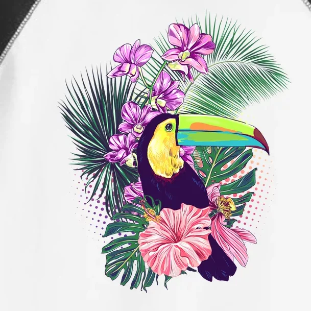 Cute Tropical Toucan Bird Toddler Fine Jersey T-Shirt