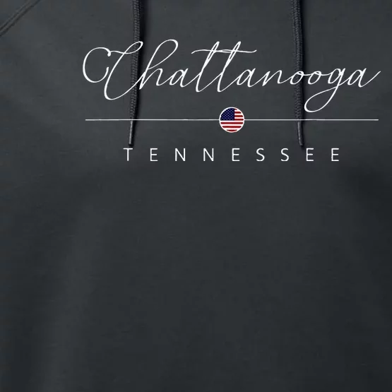 Chattanooga Tennessee Tn On Chattanooga Performance Fleece Hoodie