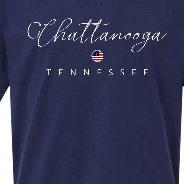 Chattanooga Tennessee Tn On Chattanooga Sueded Cloud Jersey T-Shirt