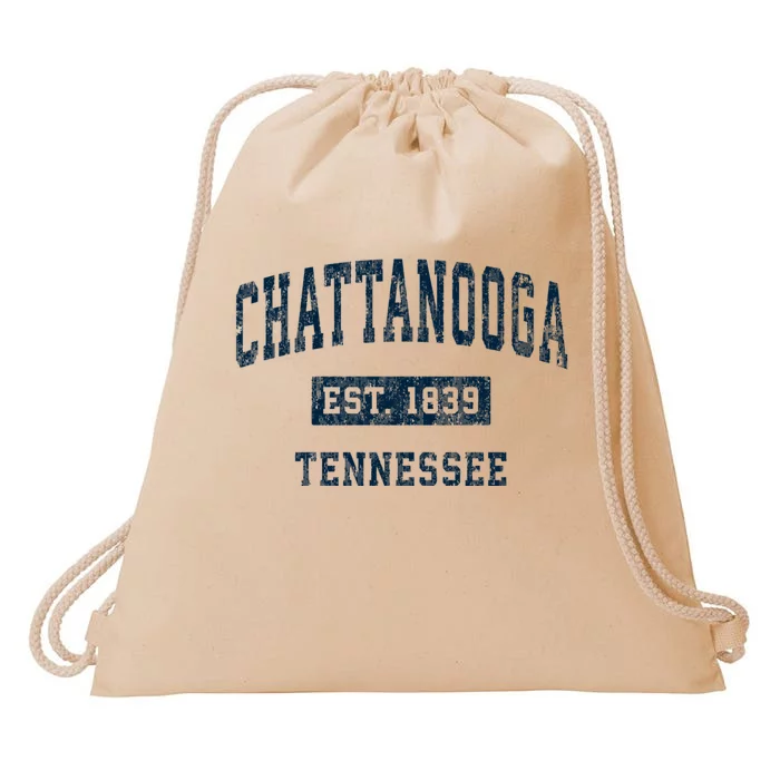 Chattanooga Tennessee Tn Vintage Sports Drawstring Bag