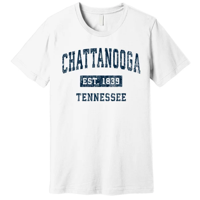 Chattanooga Tennessee Tn Vintage Sports Premium T-Shirt