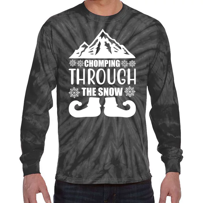 Chomping Through The Snow Tie-Dye Long Sleeve Shirt