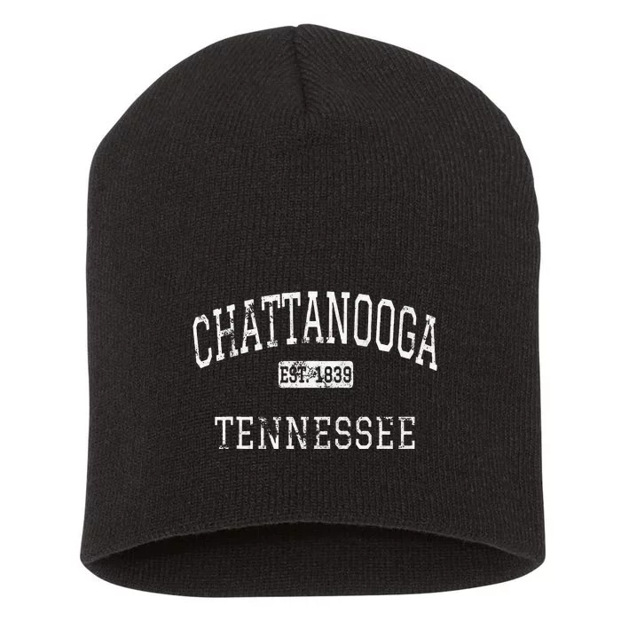 Chattanooga Tennessee TN Vintage Short Acrylic Beanie