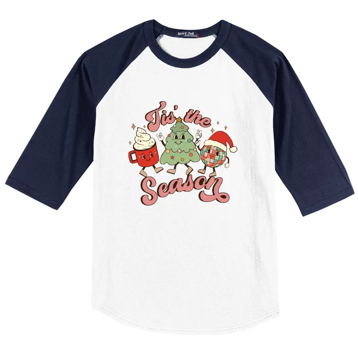 Christmas Tis The Season Baseball Sleeve Shirt