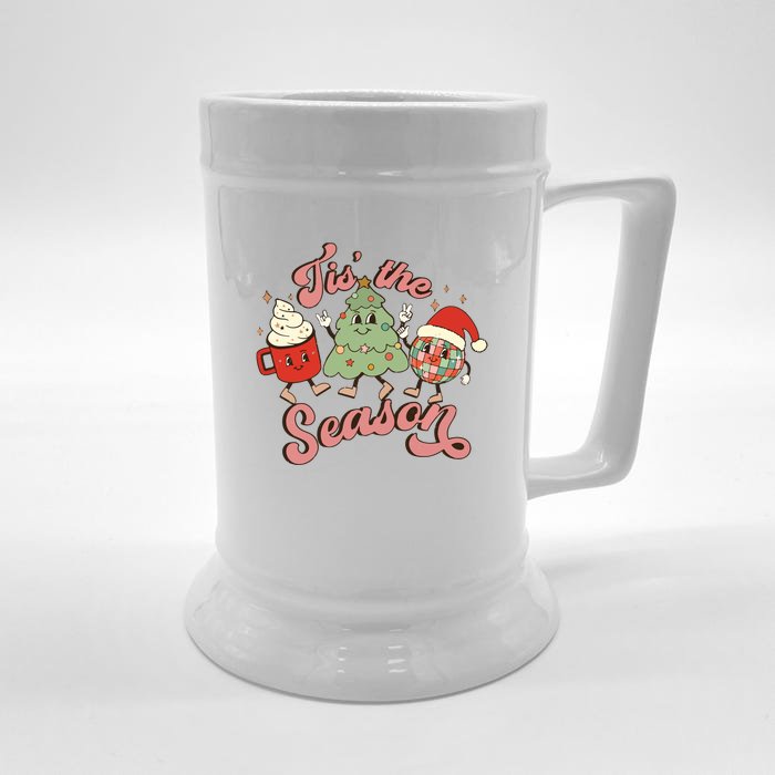 Christmas Tis The Season Front & Back Beer Stein